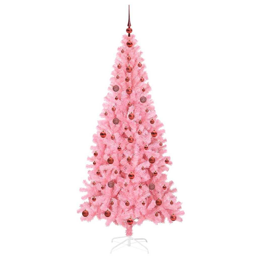 Vidaxl - Sapin de Noël Rose 210 cm PVC vidaXL 3396438 - Image 5