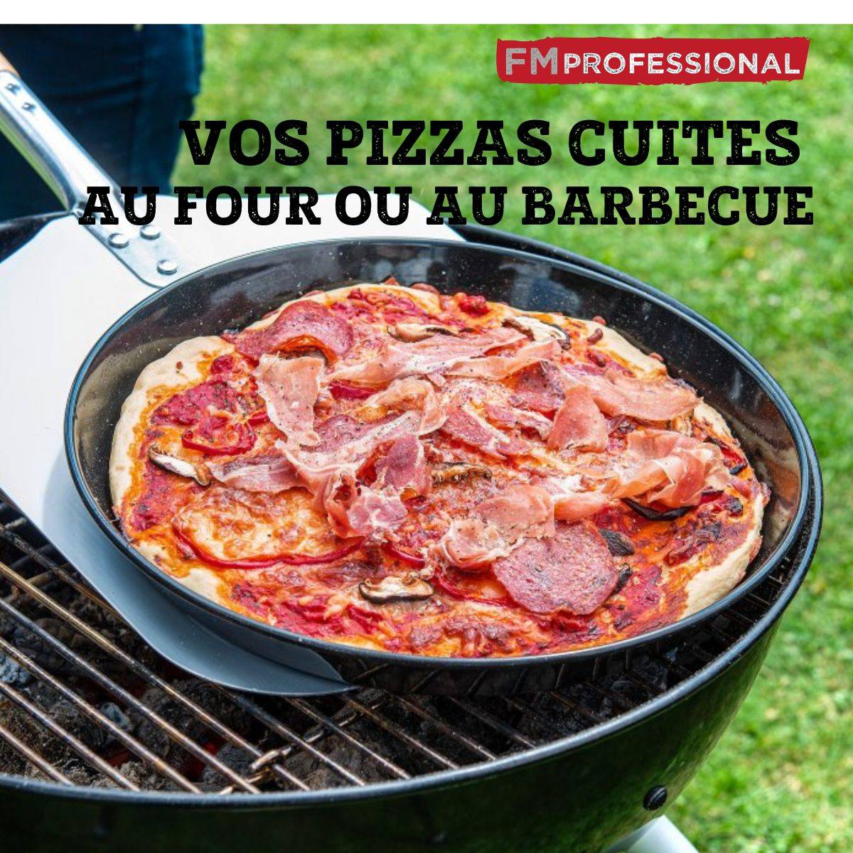 Plaque à pizza perforée ronde four et barbecue 32 cm FM Professional Barbecue - Image 2