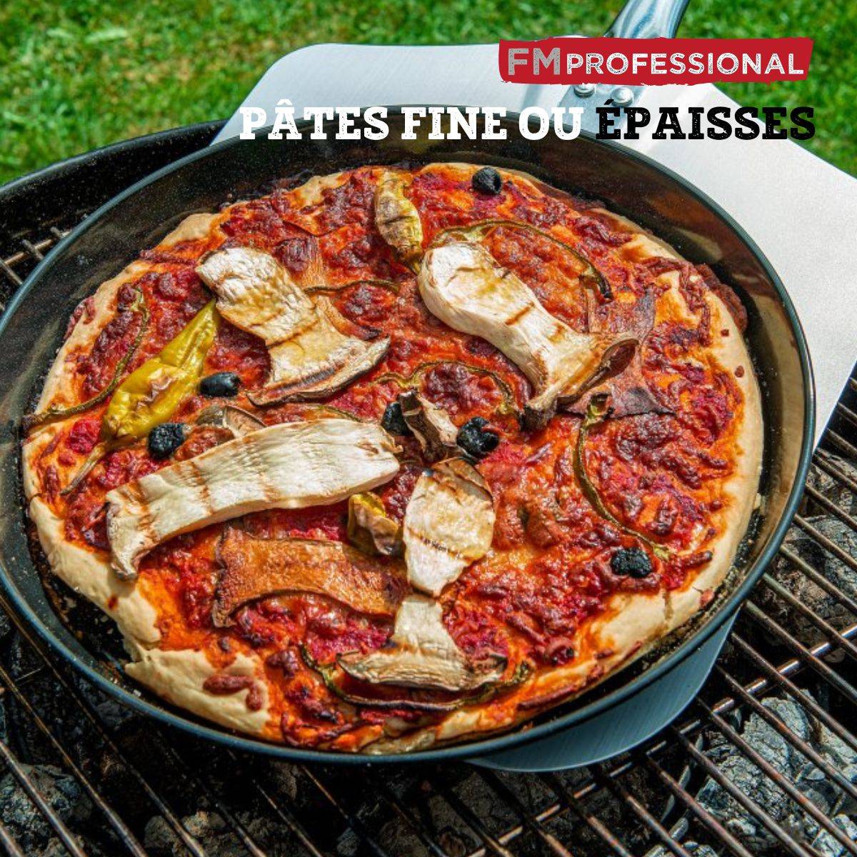 Plaque à pizza perforée ronde four et barbecue 32 cm FM Professional Barbecue - Image 5