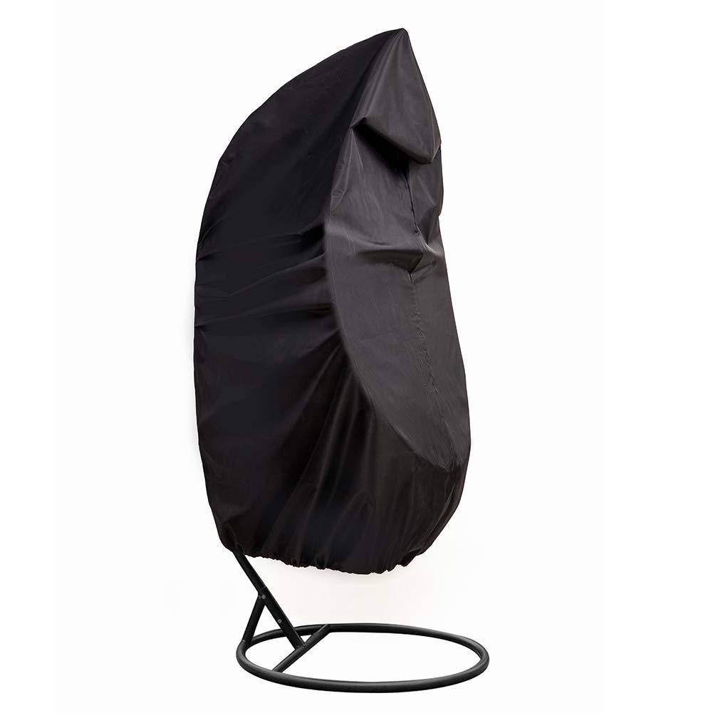 IntiMeg - Housse De Fauteuil Suspendu - Housse pour Fauteuil Oeuf Suspendu en 210D étanche - UV Protect - Housse Fauteuil Oeuf Suspendu 190 X115cm, Noir IntiMeg - Image 1