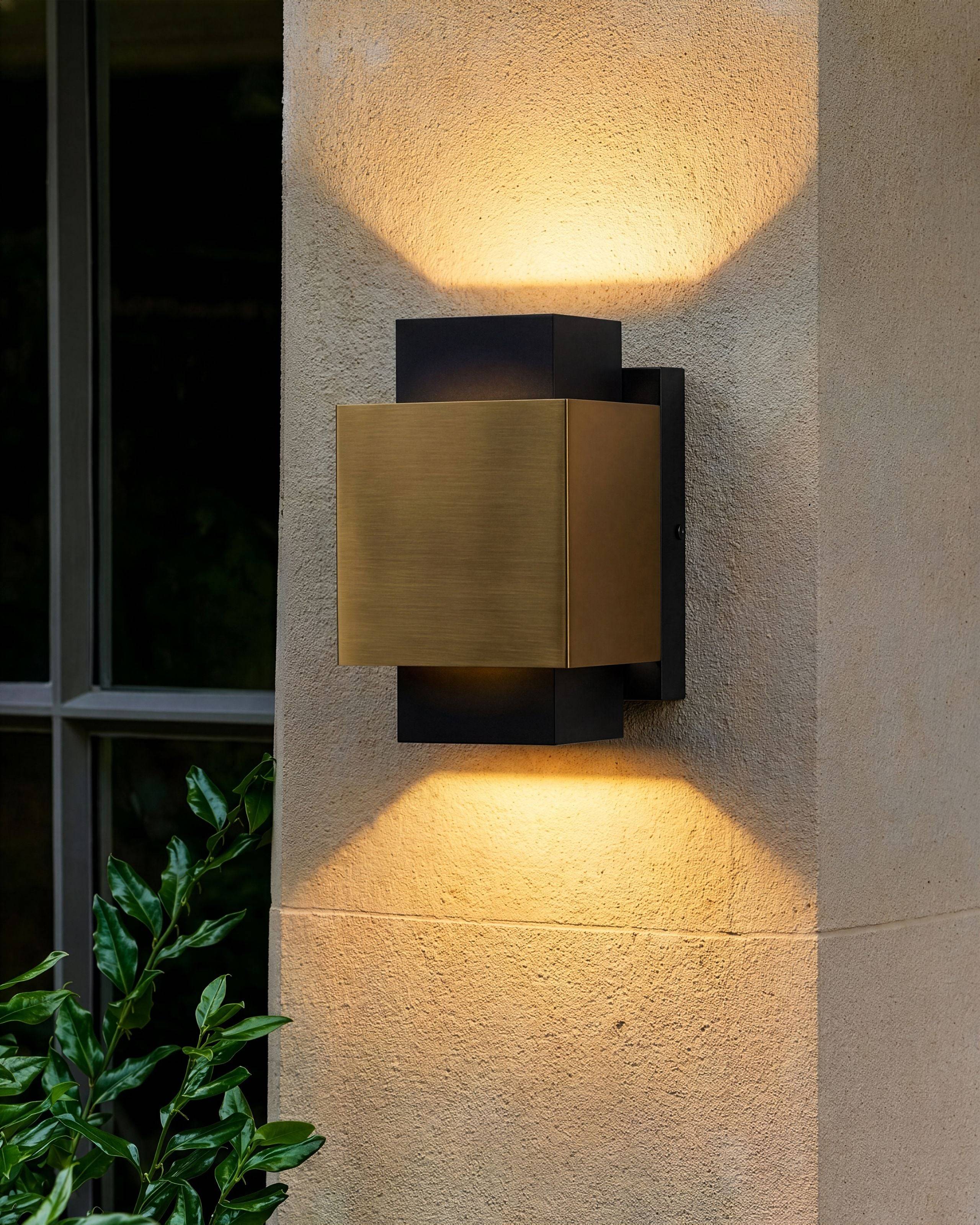 Beliani - Lampe murale pour l'extérieur Aluminium Laiton TIMOK - Beliani - Image 1