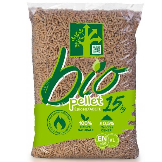 Sac pellets granule bio pour poêle 15kg - Vendu à l'unité sac 15kg - Image 1