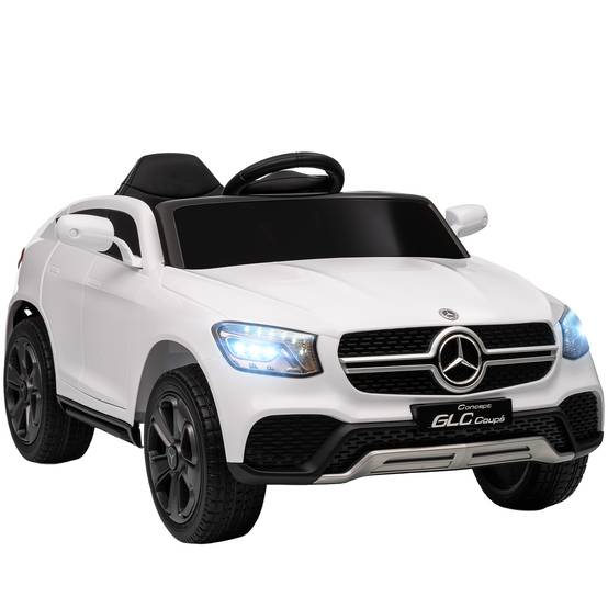 Voiture électrique enfants, véhicule électrique 12V, télécommande 2,4G, 3 vitesses, démarrage lent, 105x68x50cm, blanc - Image 1