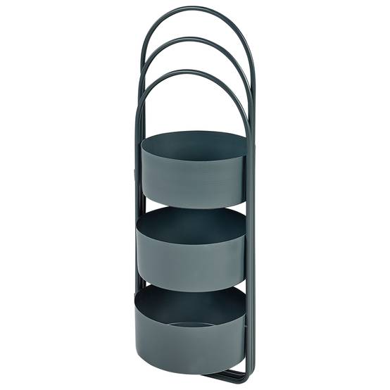 Cache-pot d'intérieur Métal Bleu foncé COLUTENA - Beliani - Image 4