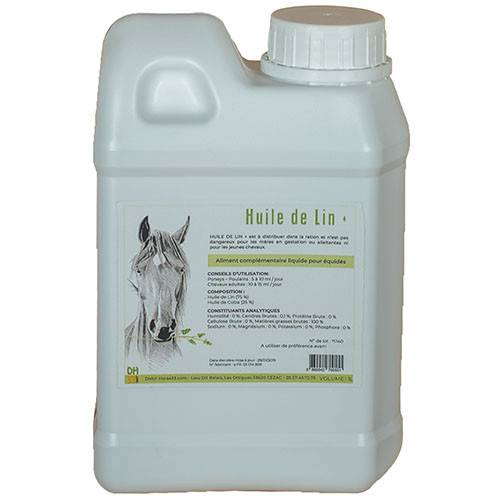 Huile de Lin+ - Source Omégas 3 - 1L - Distri’Horse33 - Image 2
