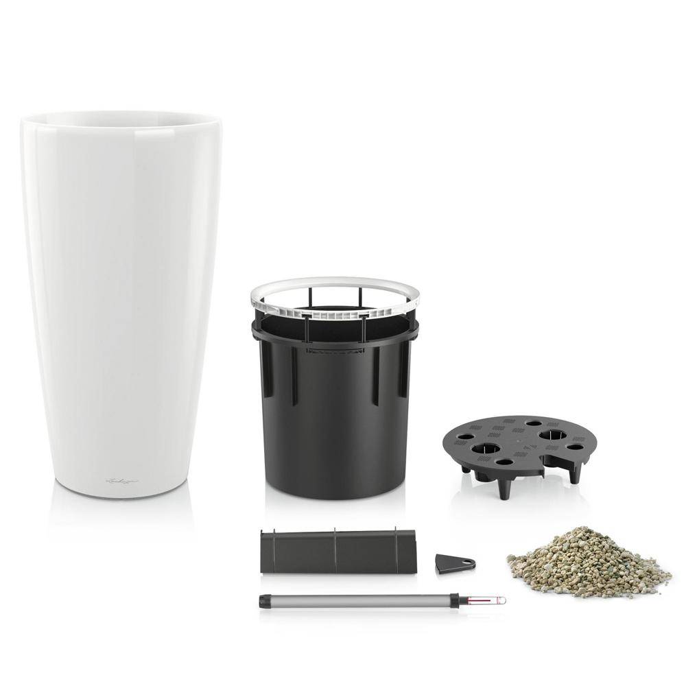 Lechuza - Pot Rondo Premium 32 - kit complet, blanc brillant Ø 32 cm Lechuza - Image 2