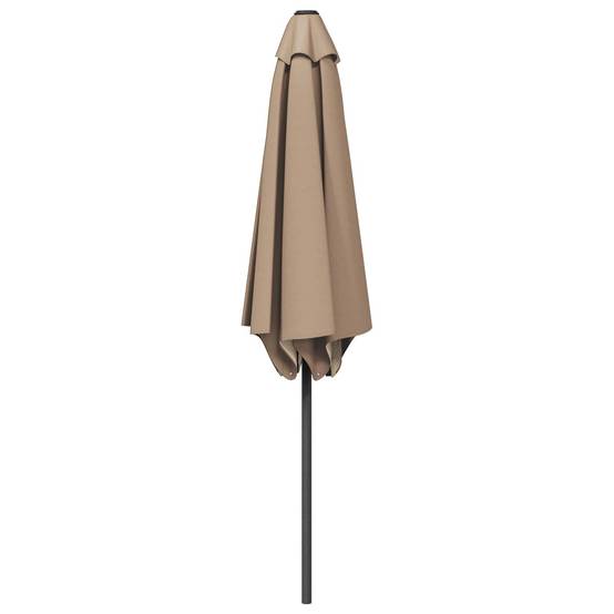 Parasol polyester taupe 269 x 269 x 223 cm - PANGIVO - Image 3