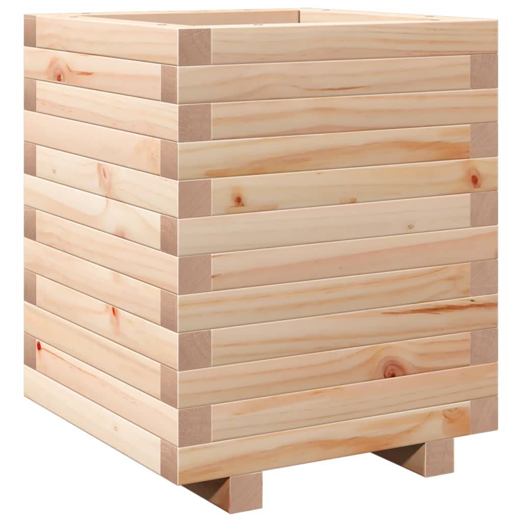 ComfortXL - Pot de Fleurs Carré Haut en Pin Massif Brut – Bac Profond pour Enracinement Optimal des Plantes Vivaces – 40x50cm Bois – ComfortXL Outdoor Living - Image 2