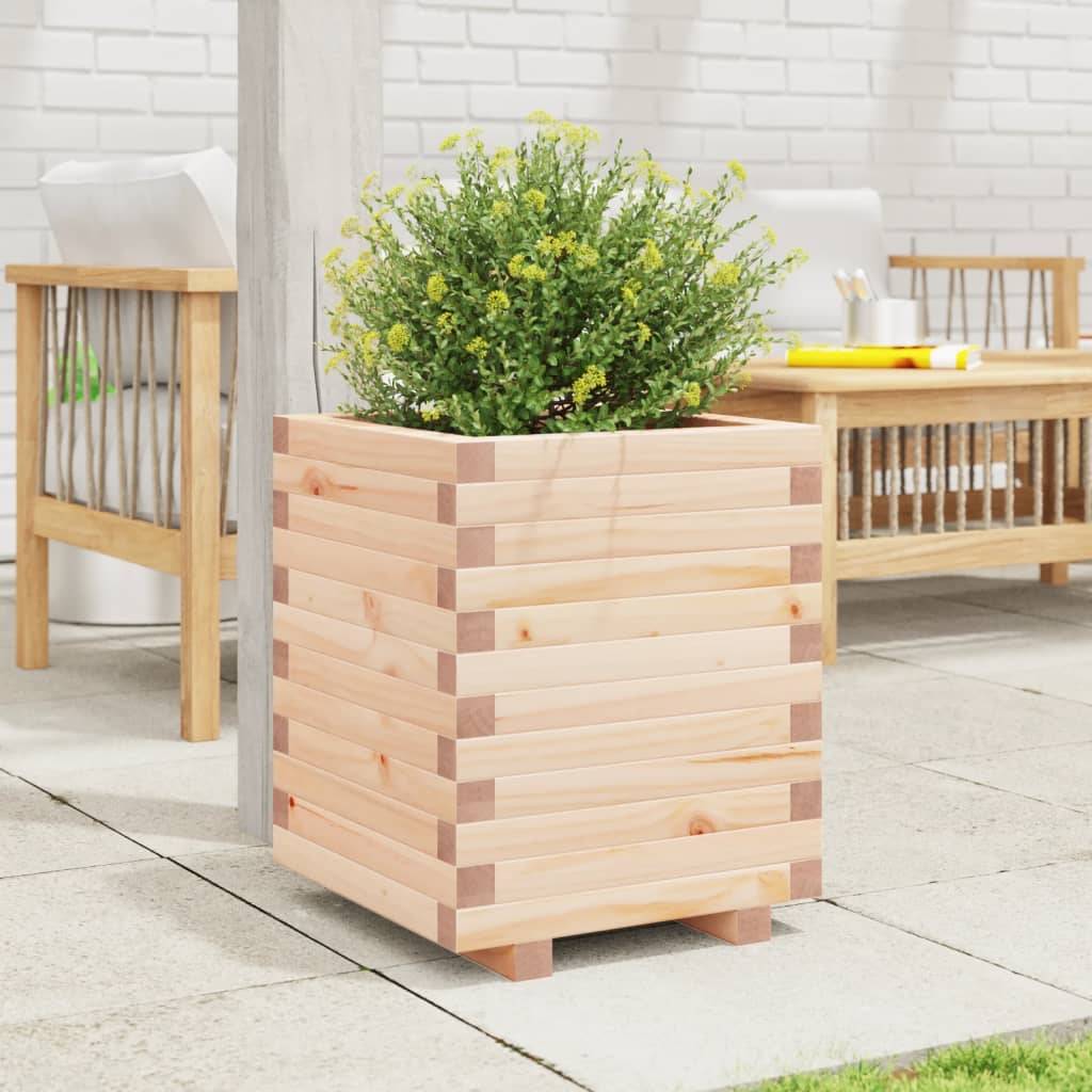 ComfortXL - Pot de Fleurs Carré Haut en Pin Massif Brut – Bac Profond pour Enracinement Optimal des Plantes Vivaces – 40x50cm Bois – ComfortXL Outdoor Living - Image 3