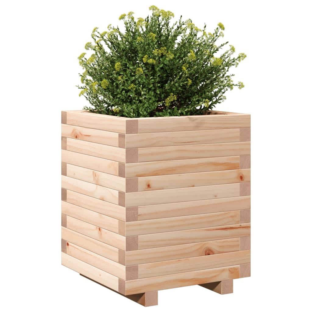 ComfortXL - Pot de Fleurs Carré Haut en Pin Massif Brut – Bac Profond pour Enracinement Optimal des Plantes Vivaces – 40x50cm Bois – ComfortXL Outdoor Living - Image 4