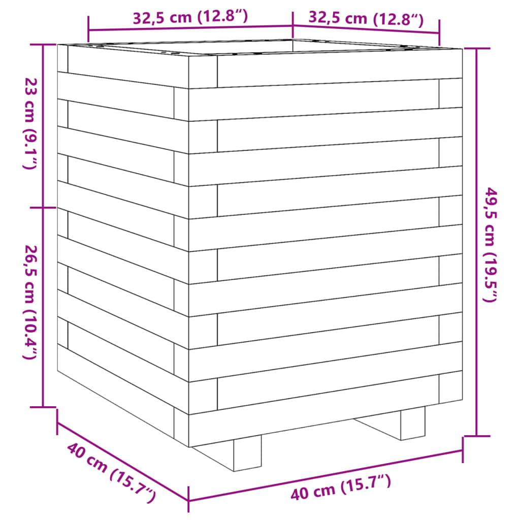 ComfortXL - Pot de Fleurs Carré Haut en Pin Massif Brut – Bac Profond pour Enracinement Optimal des Plantes Vivaces – 40x50cm Bois – ComfortXL Outdoor Living - Image 10