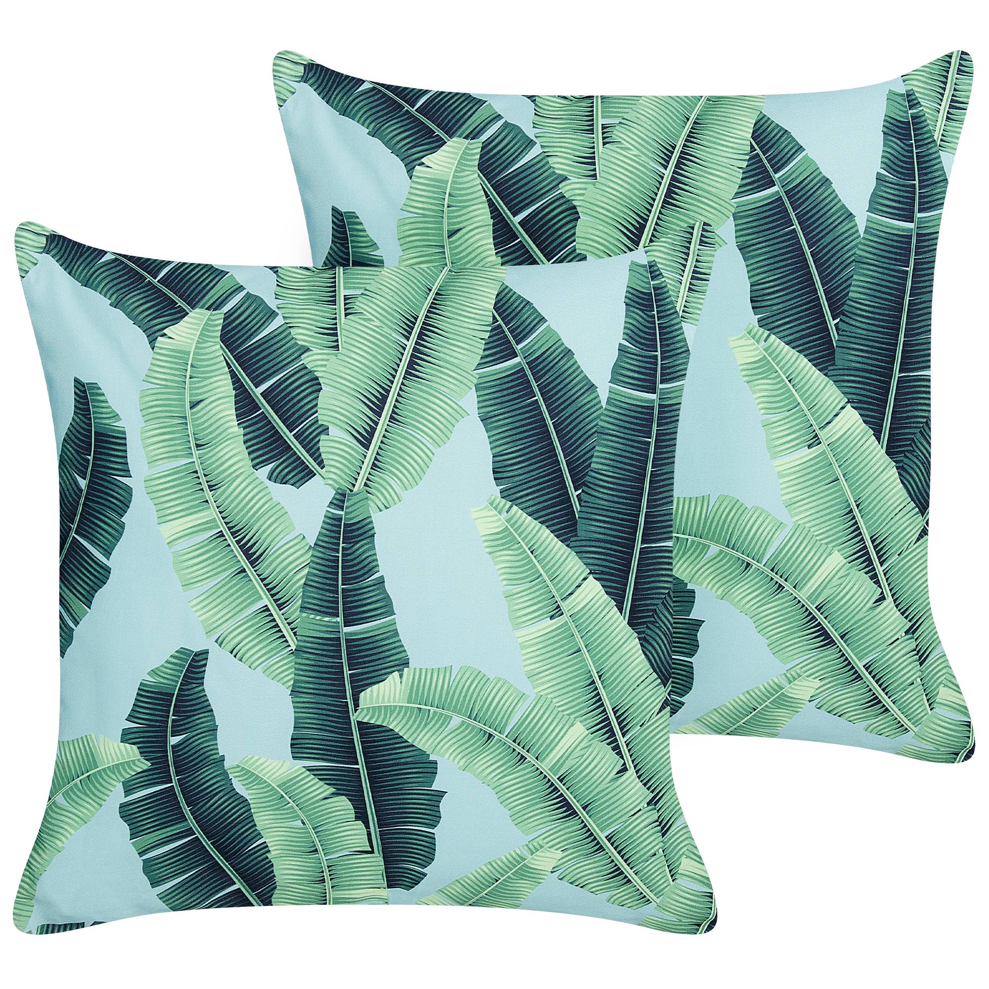 Beliani - Coussin d'extérieur Polyester Vert BOISSANO - Beliani - Image 1