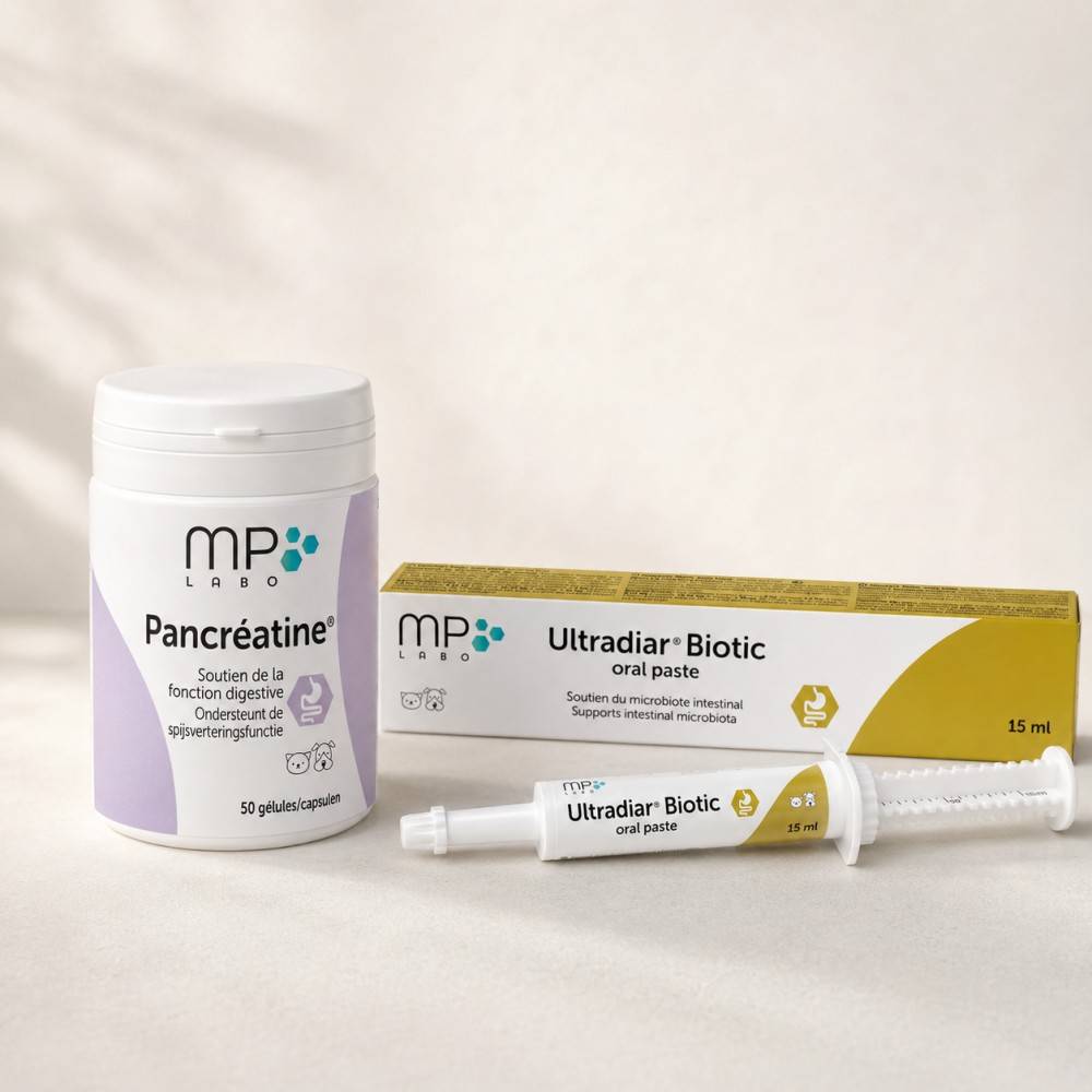 Pack Digestion & Assimilation Chien et Chat - Pancréatine + Ultradiar Biotic - MP Labo 1 pack - Image 1