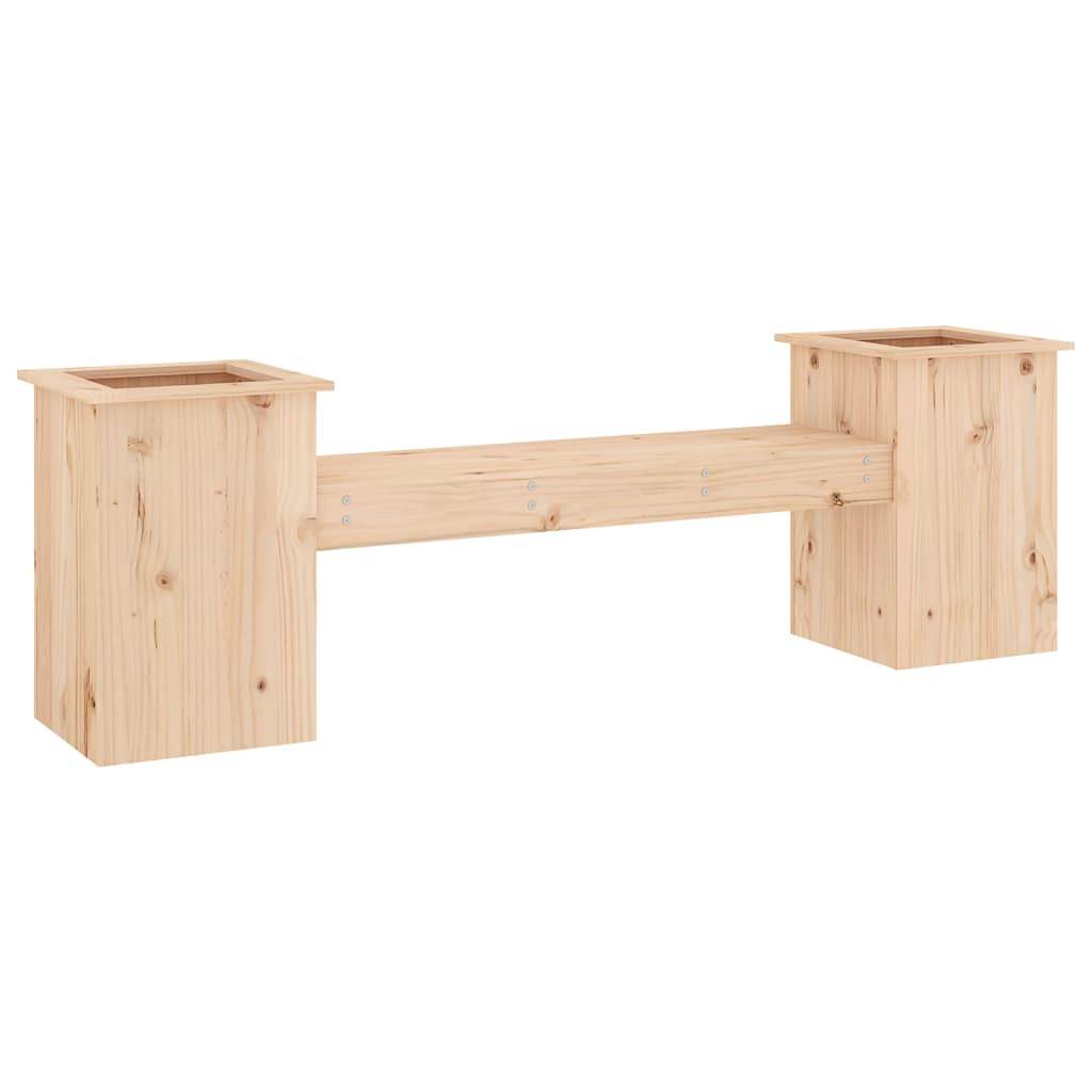 Vidaxl - Banc avec jardinières 184,5x39,5x56,5 cm bois massif de pin vidaXL 825170 - Image 2