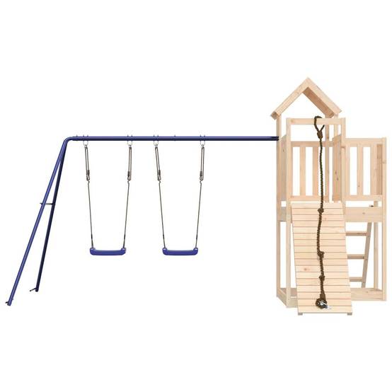 Aire de jeux d'extérieur - Jeu Plein air enfant bois de pin massif rj29 - Image 4