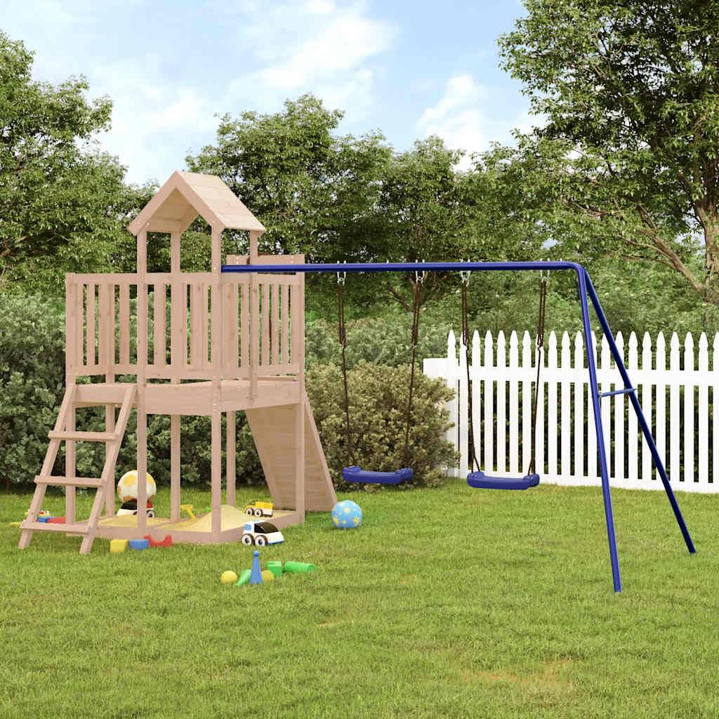 Aire de jeux d'extérieur - Jeu Plein air enfant bois de pin massif rj29 - Image 2