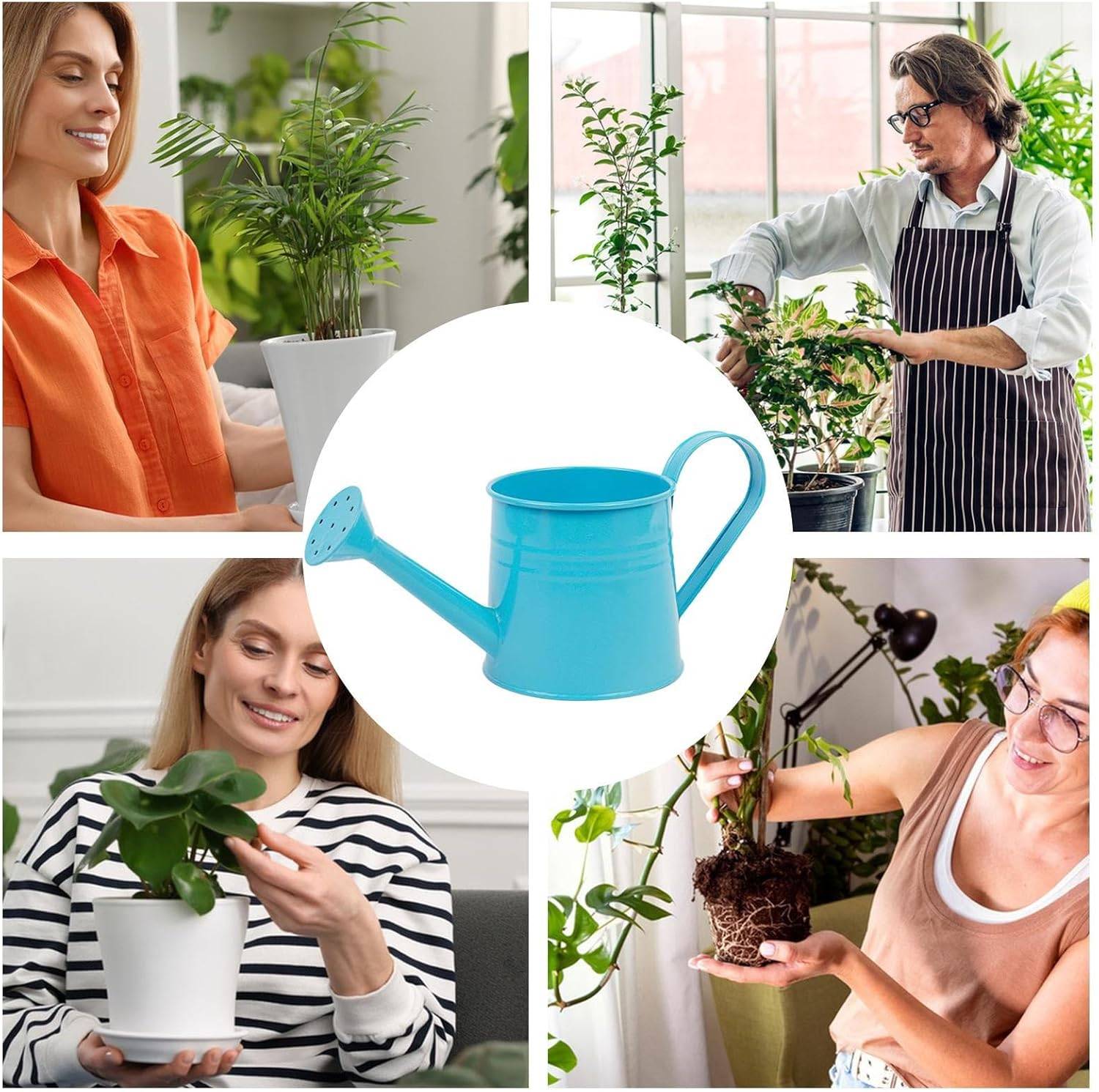 Arrosoir Métal Bleu - Pour Plantes & Enfants-Living123 - Image 6