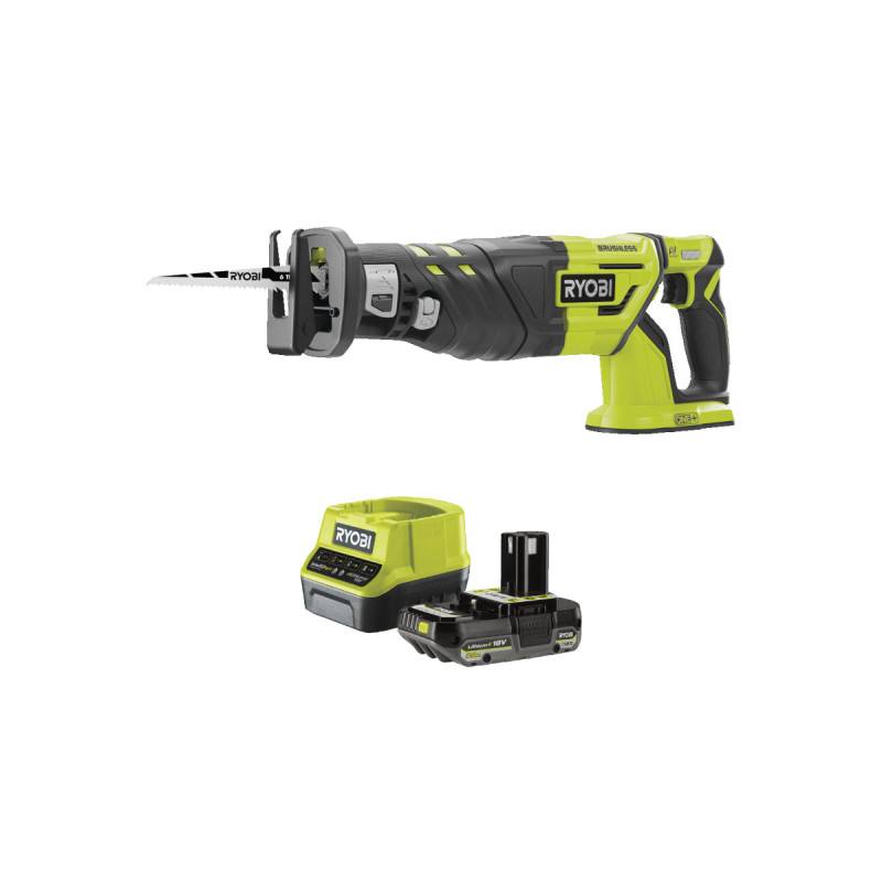 Ryobi - Pack RYOBI Scie sabre R18RS7-0 - Brushless 18V One+ - 1 batterie 2.0Ah - 1 chargeur rapide RC18120-120