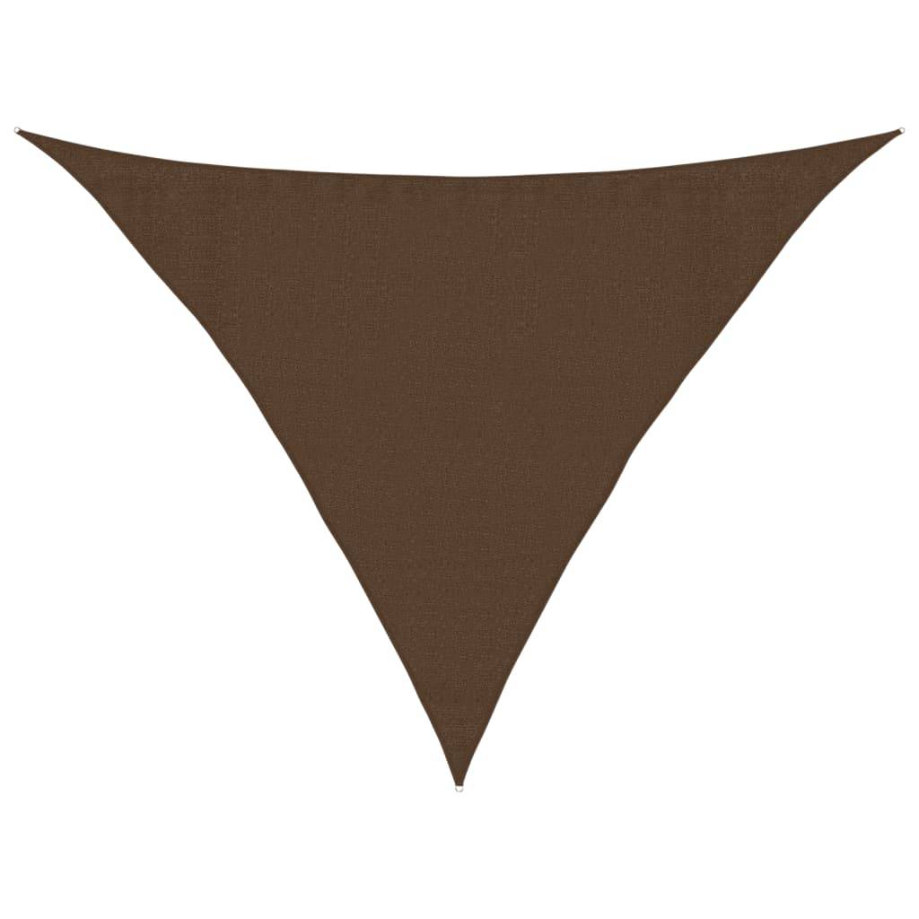 Voile d'ombrage PEHD Marron 3,5 x 3,5 x 4,9 m - PANGIVO - Image 1