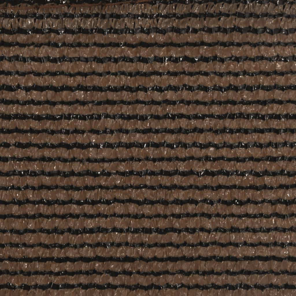 Voile d'ombrage PEHD Marron 3,5 x 3,5 x 4,9 m - PANGIVO - Image 9