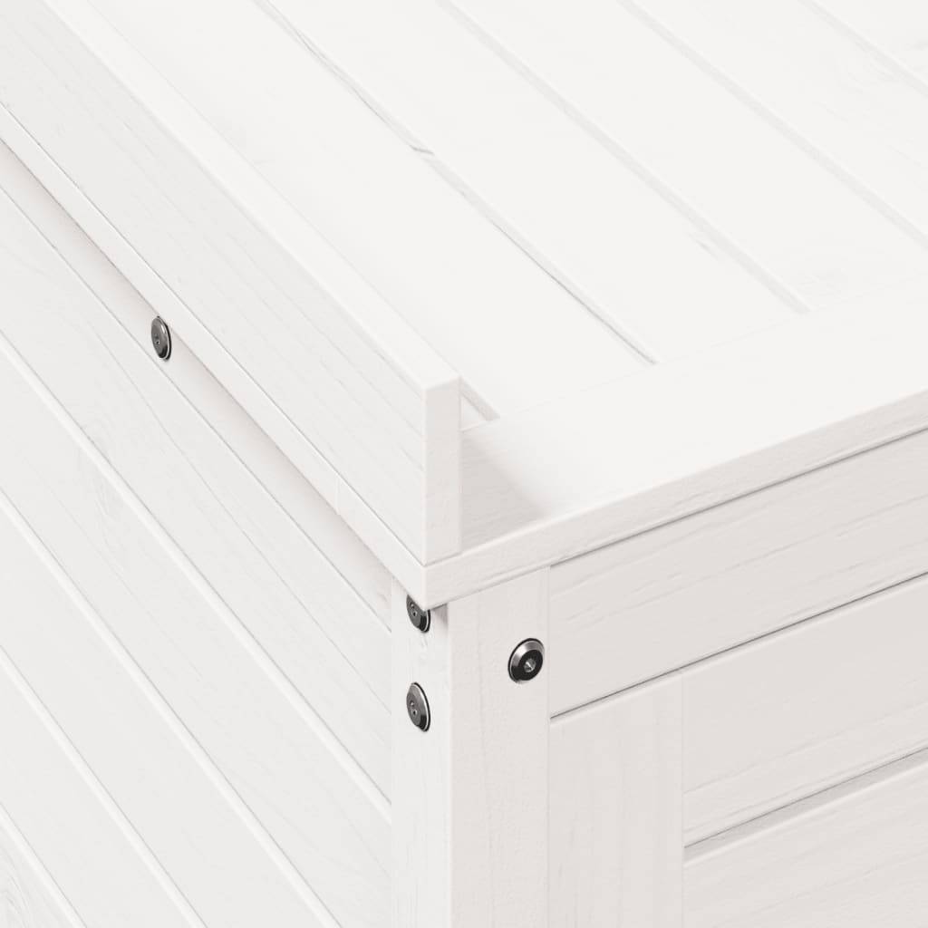Table de rempotage en Pin massif Avec armoire de rangement pour Jardin et Serre Blanc 82.5x50x86.5 cm – ComfortXL Outdoor Living - Image 8
