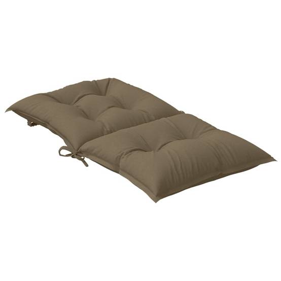 PANGIVO - Coussins de chaise à dossier bas lot de 6 polyester taupe mélangé 100 x 50 x 7 cm - PANGIVO - Image 6