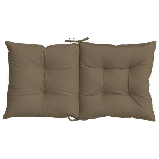 PANGIVO - Coussins de chaise à dossier bas lot de 6 polyester taupe mélangé 100 x 50 x 7 cm - PANGIVO - Image 7