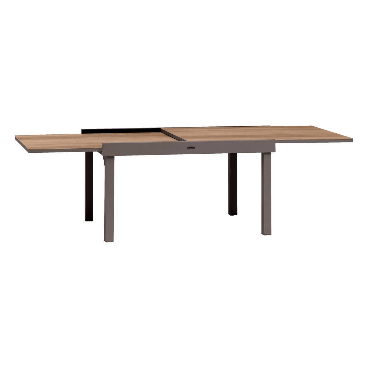 Hesperide - Table de jardin extensible "Piazza" houblon & tonka 10 places en aluminium traité époxy Hespéride - Image 3