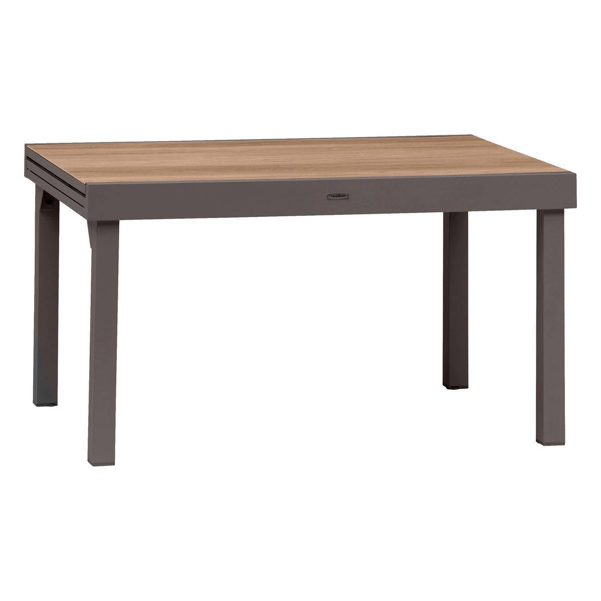 Hesperide - Table de jardin extensible "Piazza" houblon & tonka 10 places en aluminium traité époxy Hespéride - Image 1