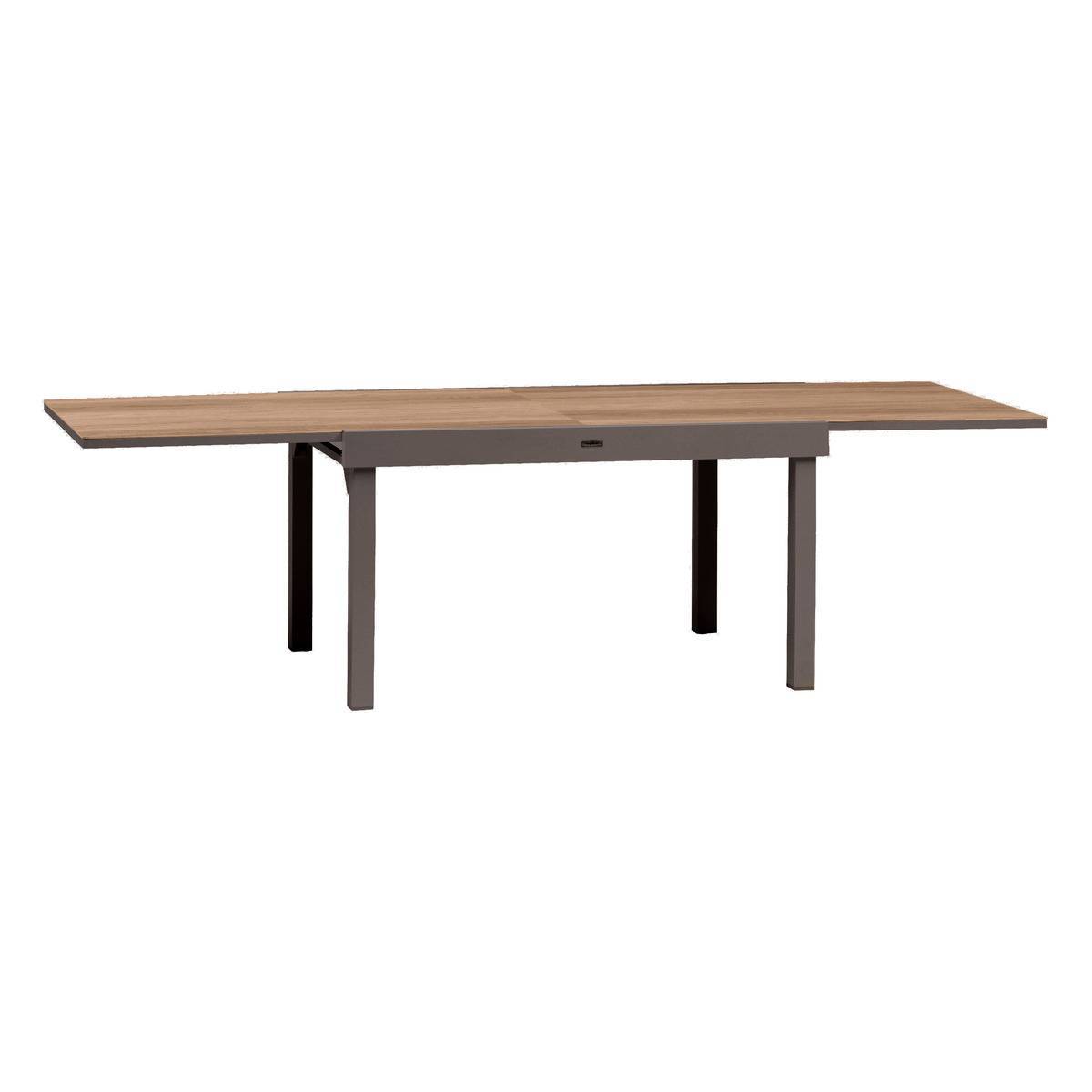 Hesperide - Table de jardin extensible "Piazza" houblon & tonka 10 places en aluminium traité époxy Hespéride - Image 2