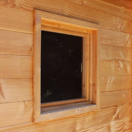 Studio de jardin CHEVRIL 12m² - Bois Douglas épaisseur 55mm - Porte & fenêtres bois - Toiture Bacacier avec voliges ss toiture - MON CHALET DE JARDIN - Image 3