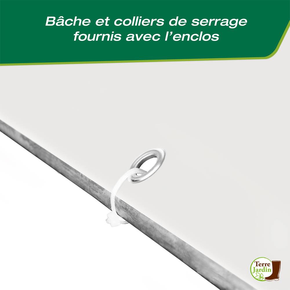 Enclos poulailler - 18 M² - Volière extérieure - Parc grillagé - TERRE JARDIN - Image 4