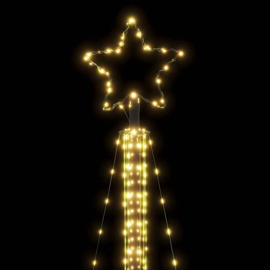 Sapin de Noël | Arbre de Noël à LED 525 LED blanc chaud 302 cm Maison Chic - Image 10