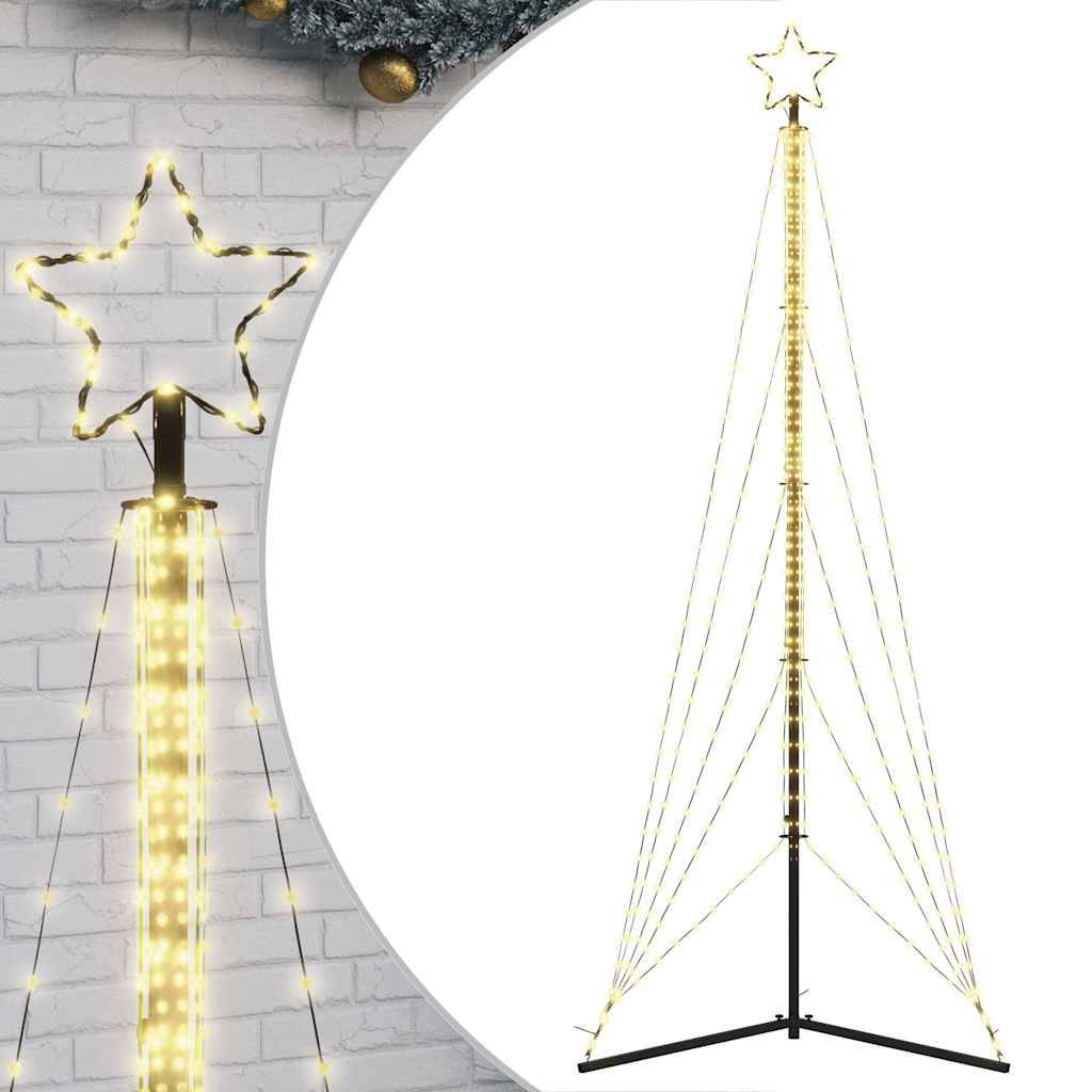 Sapin de Noël | Arbre de Noël à LED 525 LED blanc chaud 302 cm Maison Chic - Image 1