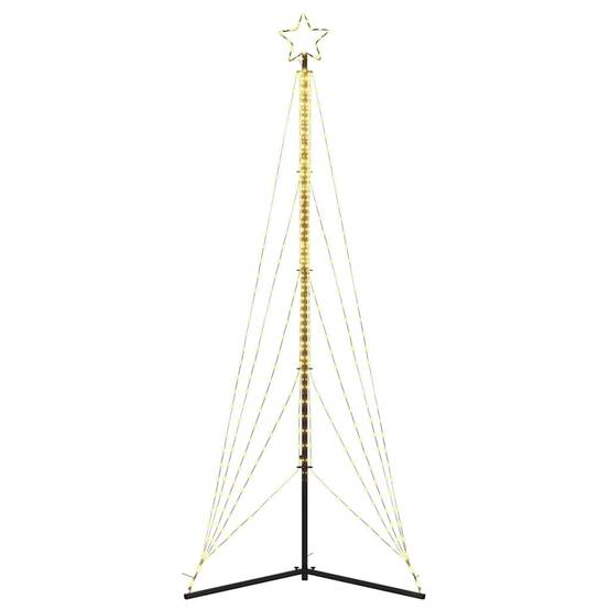 Sapin de Noël | Arbre de Noël à LED 525 LED blanc chaud 302 cm Maison Chic - Image 6