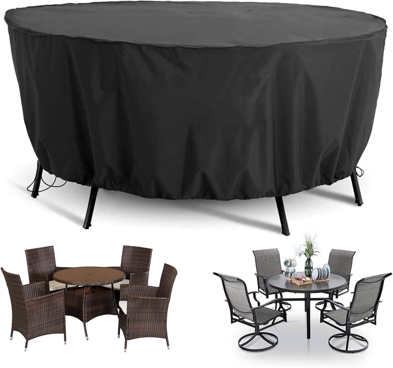 IntiMeg - Housse Salon De Jardin Exterieur, Imperméable, Coupe-Vent, Anti-UV, Housses Pour Mobilier De Jardin, 185x95cm IntiMeg - Image 1