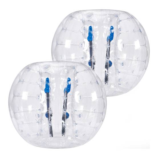 VEVOR Bulles gonflables transparentes 1.2m (2pcs), PVC 0.8mm, pour jeux en plein air, adolescents/adultes. - Image 1