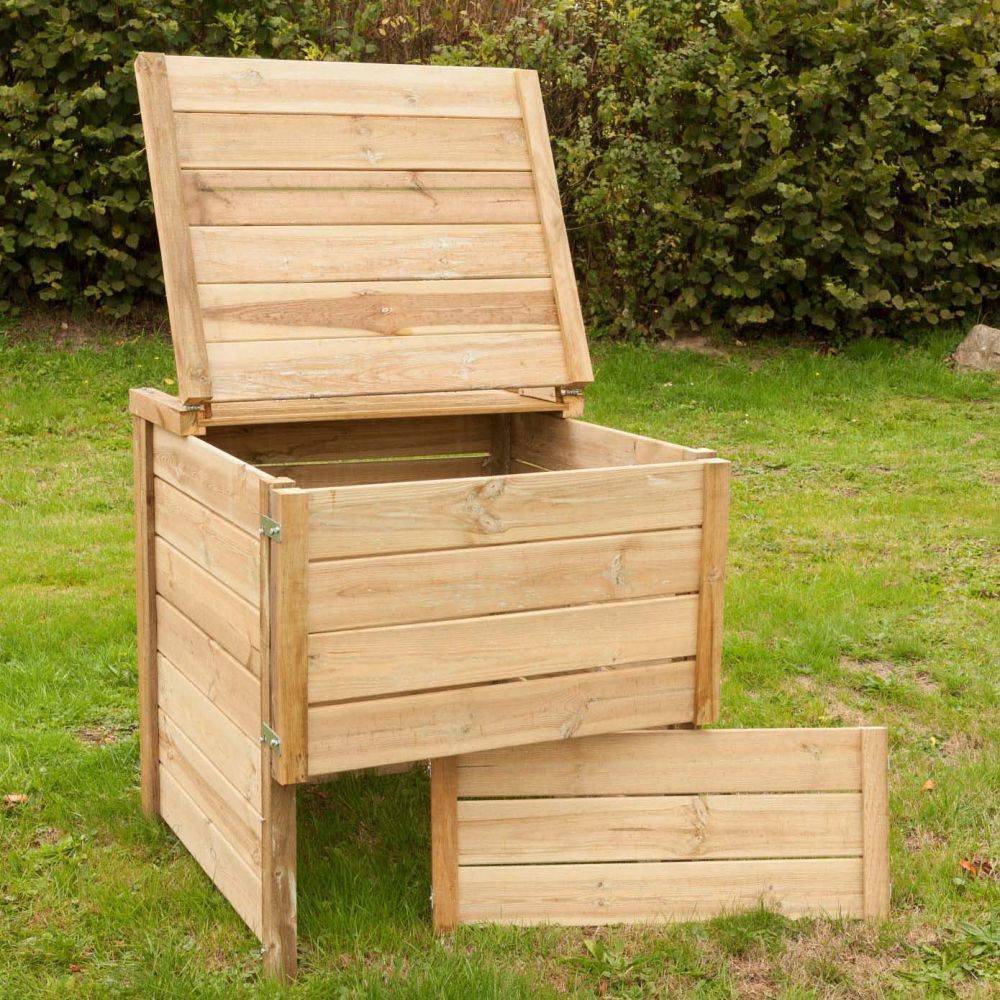 Sauvegarde58 - Composteur de jardin en bois Douglas du Morvan PEFC 650 litres - Image 4