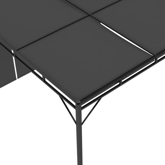 Pergola Jardin - Tonnelle - Belvédère de jardin avec rideau latéral 4x3x2,25 m Anthracite - Image 7