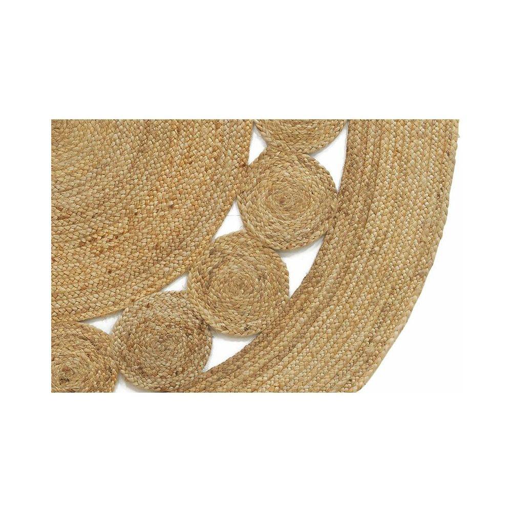 Aubry Gaspard - Tapis rond en jute naturelle ajourée Diamètre 120 cm - Image 2