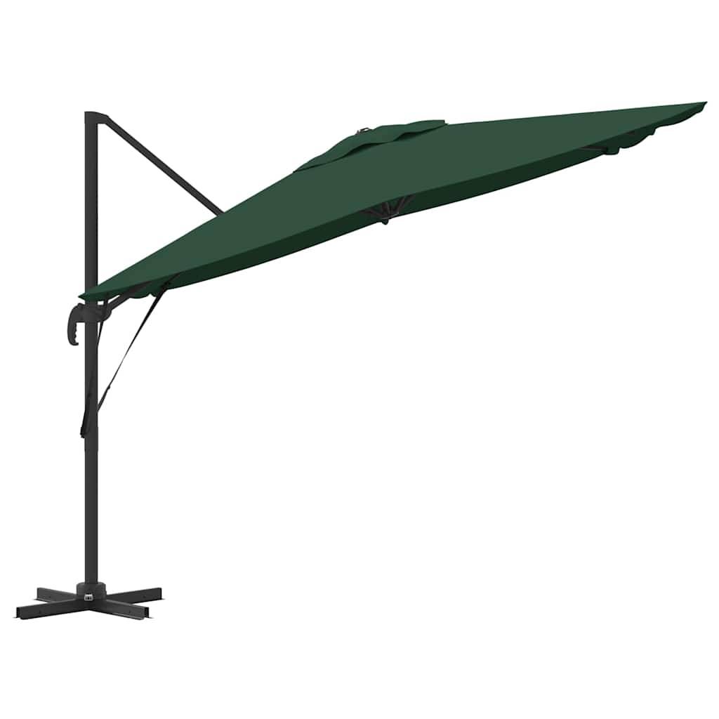 Parasol de jardin | Parasol d'extérieur | Parasol Roma Vert 286 x 284 x 265 cm Aluminium et polyester Maison Chic - Image 6