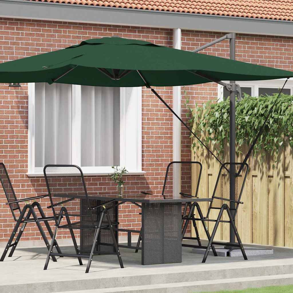 Parasol de jardin | Parasol d'extérieur | Parasol Roma Vert 286 x 284 x 265 cm Aluminium et polyester Maison Chic - Image 2