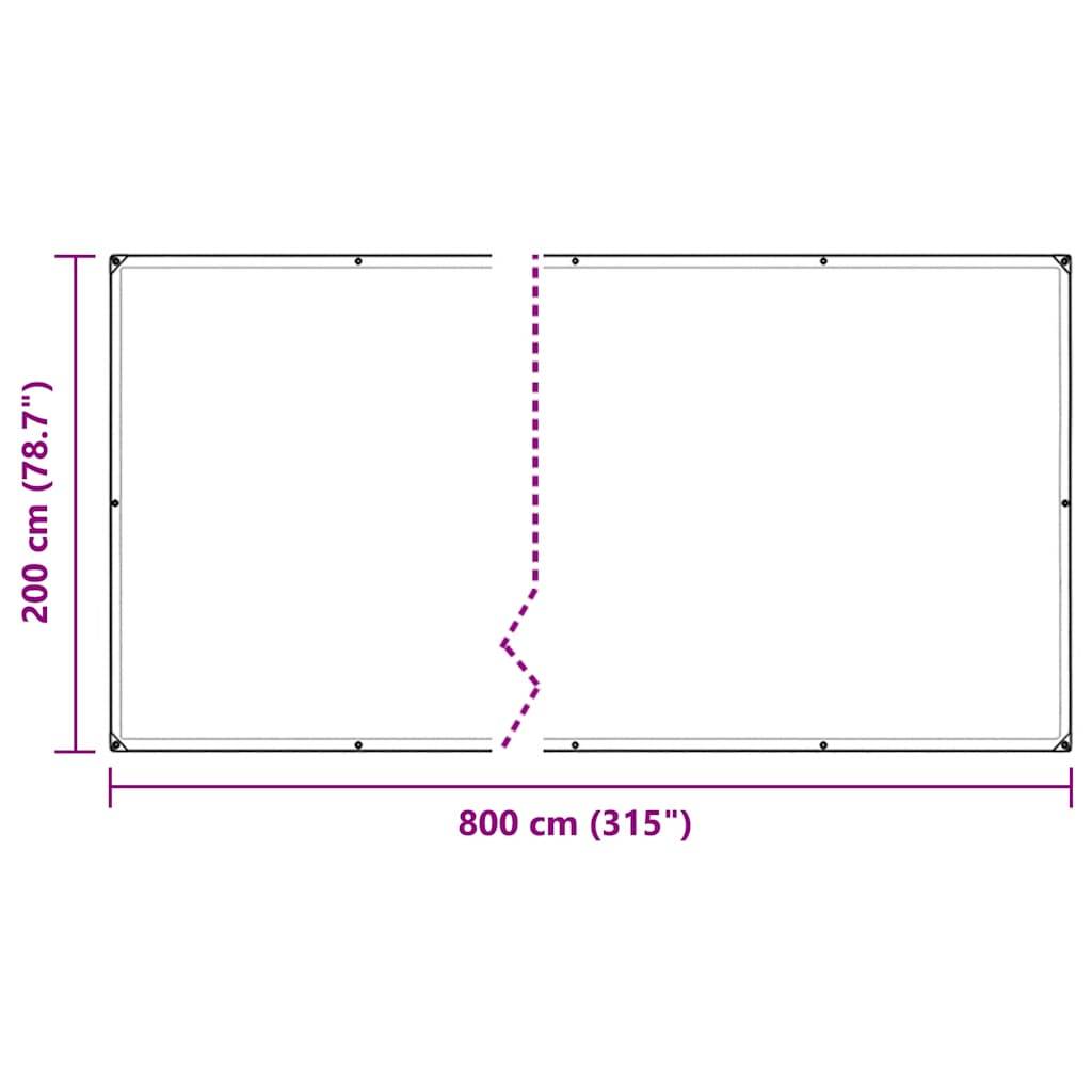 Vidaxl - Housse de protection plantes avec œillets 2x8 m polyéthylène vidaXL 3308688 - Image 3
