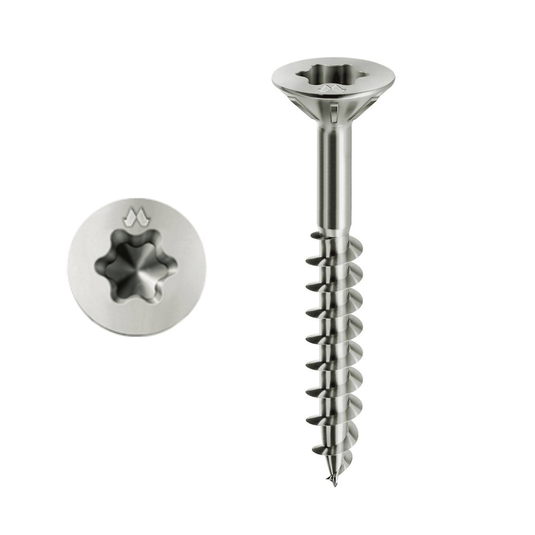 Vis à bois MUSTAD Panelvit - Torx - Ø6x90 mm - Filetage partiel fraisante - Boite de 100 - PFACXP600900C8C - Image 1