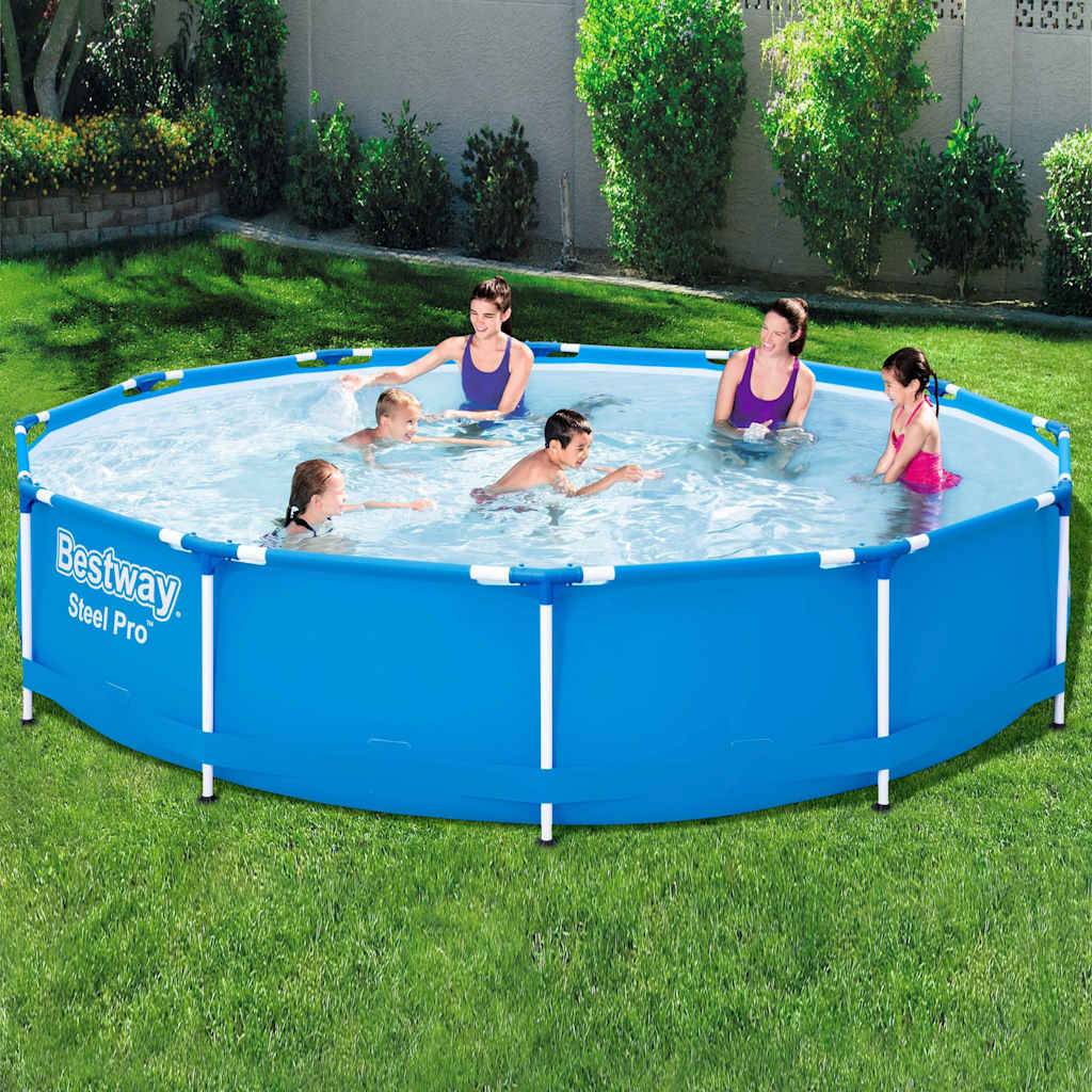 Ensemble de piscine - piscine hors sol Steel Pro Cadre 366x76 cm PC434 - Image 2