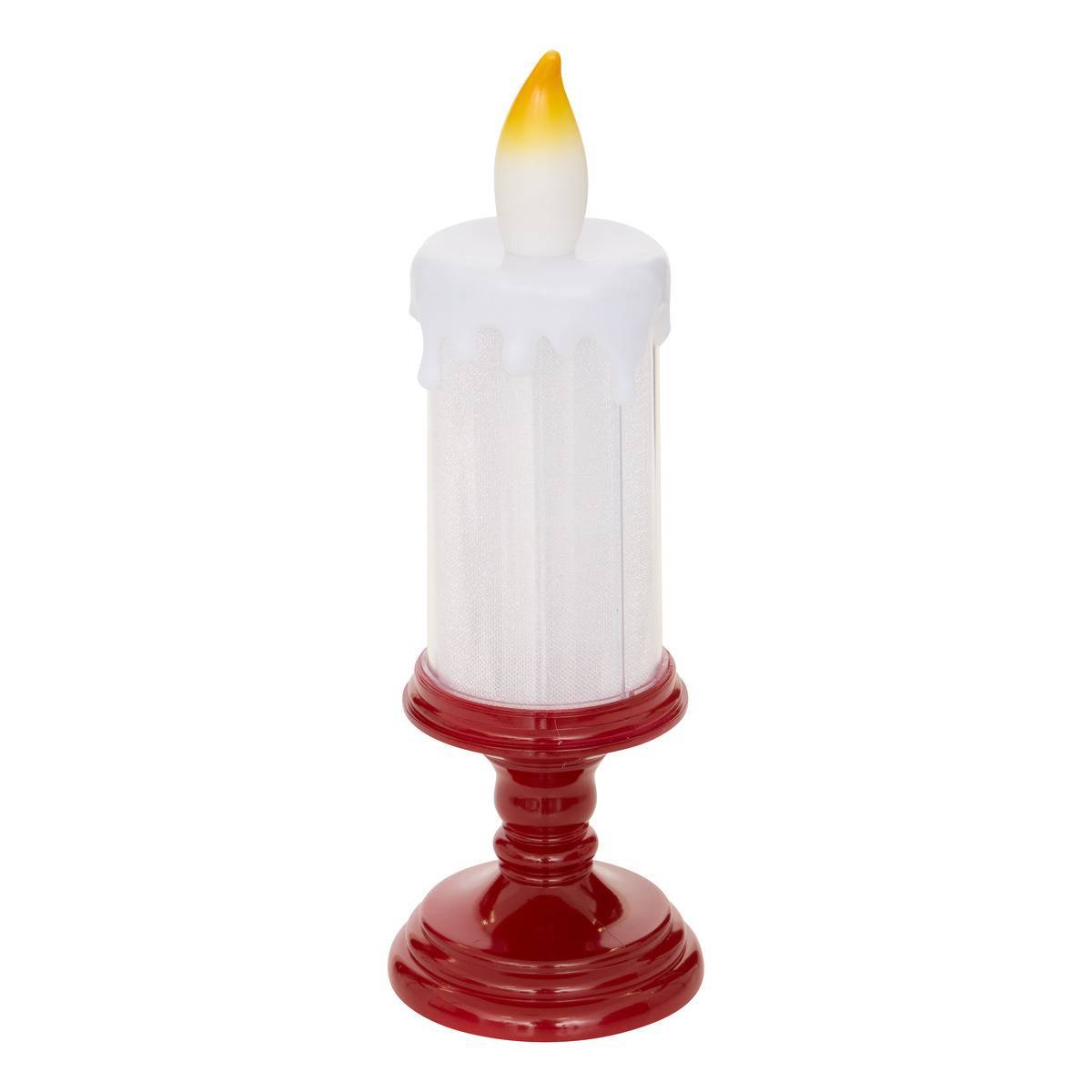 Fééric Lights & Christmas - Bougie de Noël lumineuse 5 LED blanc chaud H. 31,5 cm à piles - Atmosphera Créateur d'intérieur - Image 1