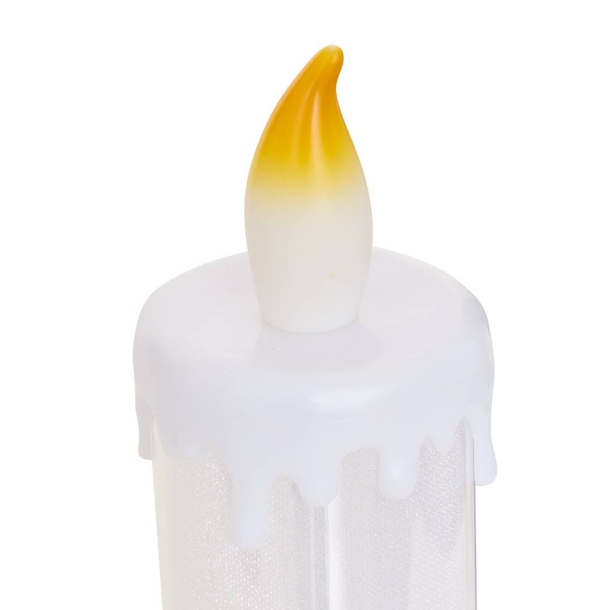Fééric Lights & Christmas - Bougie de Noël lumineuse 5 LED blanc chaud H. 31,5 cm à piles - Atmosphera Créateur d'intérieur - Image 2