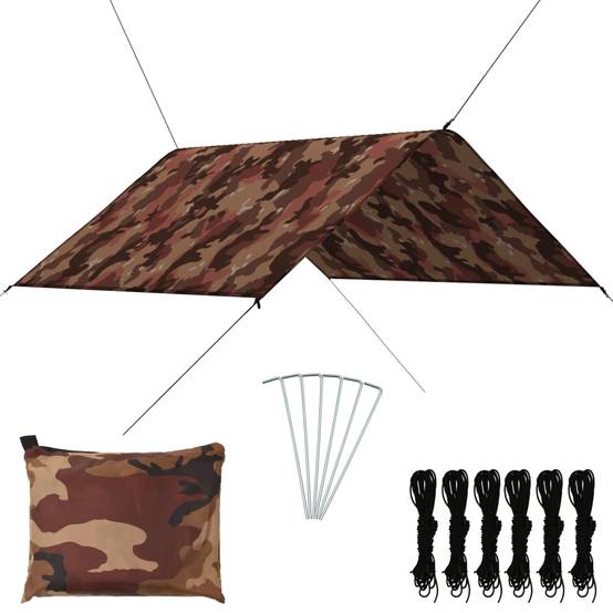 Bâche d'extérieur polyester camouflage 300 x 285 cm - PANGIVO - Image 1