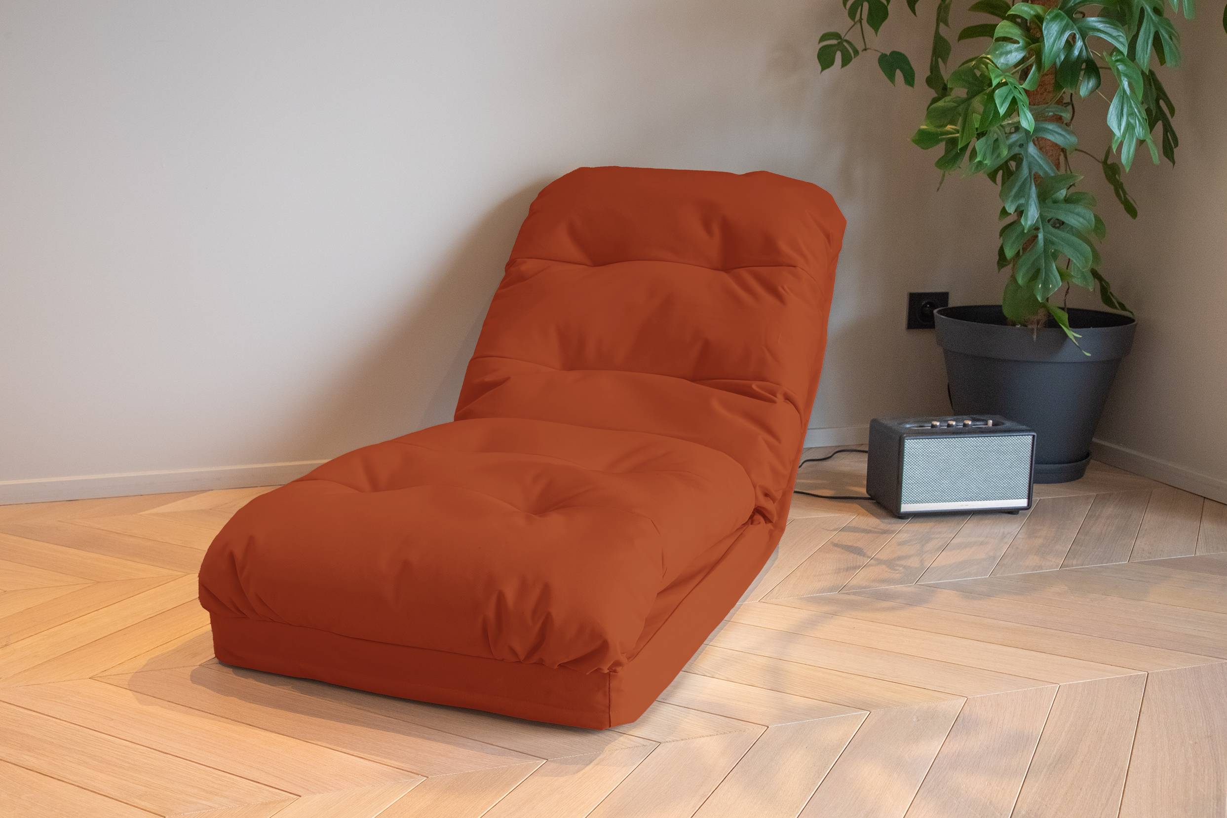 Fauteuil Convertible Réglable à 6 Positions 70x60cm Terracotta - Déco arts - Image 2