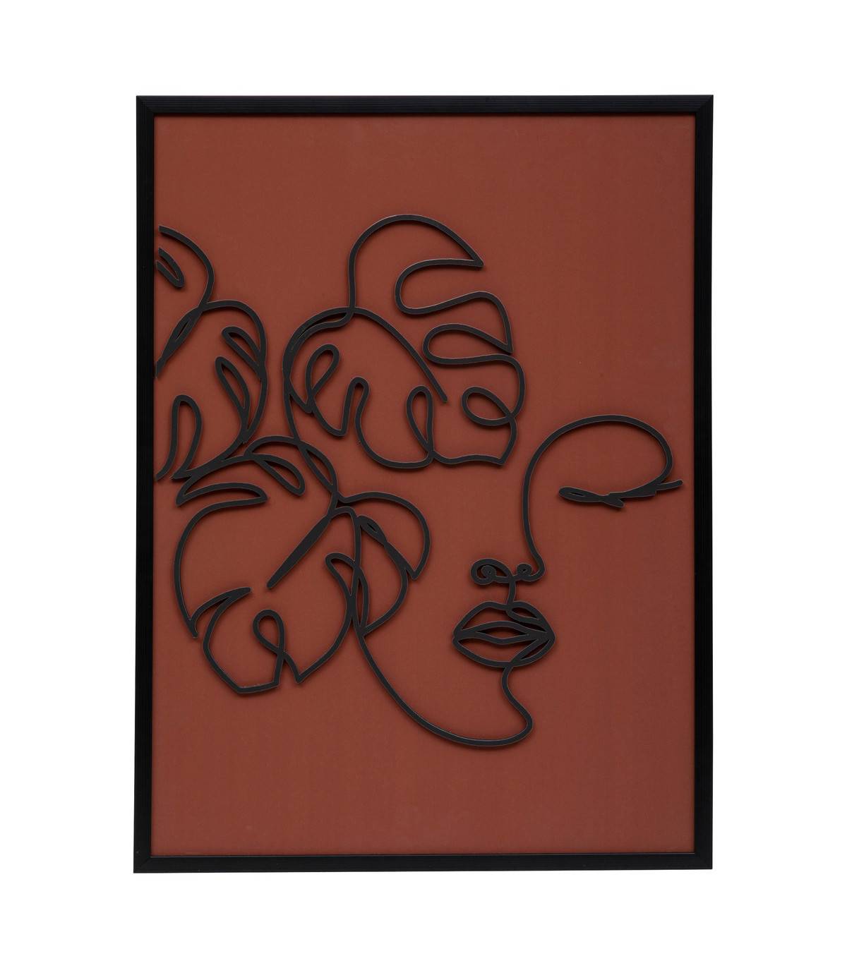 Tableau Toile murale imprimée et encadrée Portrait en relief 50 x 70 cm - Image 1